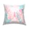 Stupell Industries Pink Blue Butterfly Layered Abstract Background Throw Pillow, 18" x 18"
